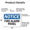 Signmission Fire Alarm Panel OSHA Notice Sign, Aluminum, 24in W x 18in L, 2PK OS-2PACK-NS-A-1824-L-12535 - alternate 8